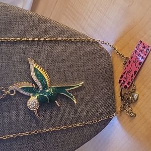 Betsy Johnson Hummingbird pendant